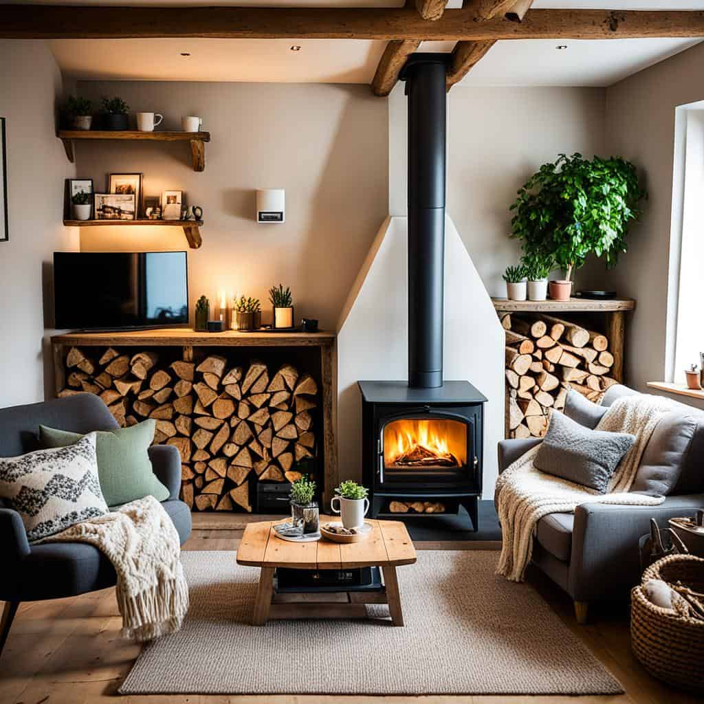 Can you put a TV above a log burner?